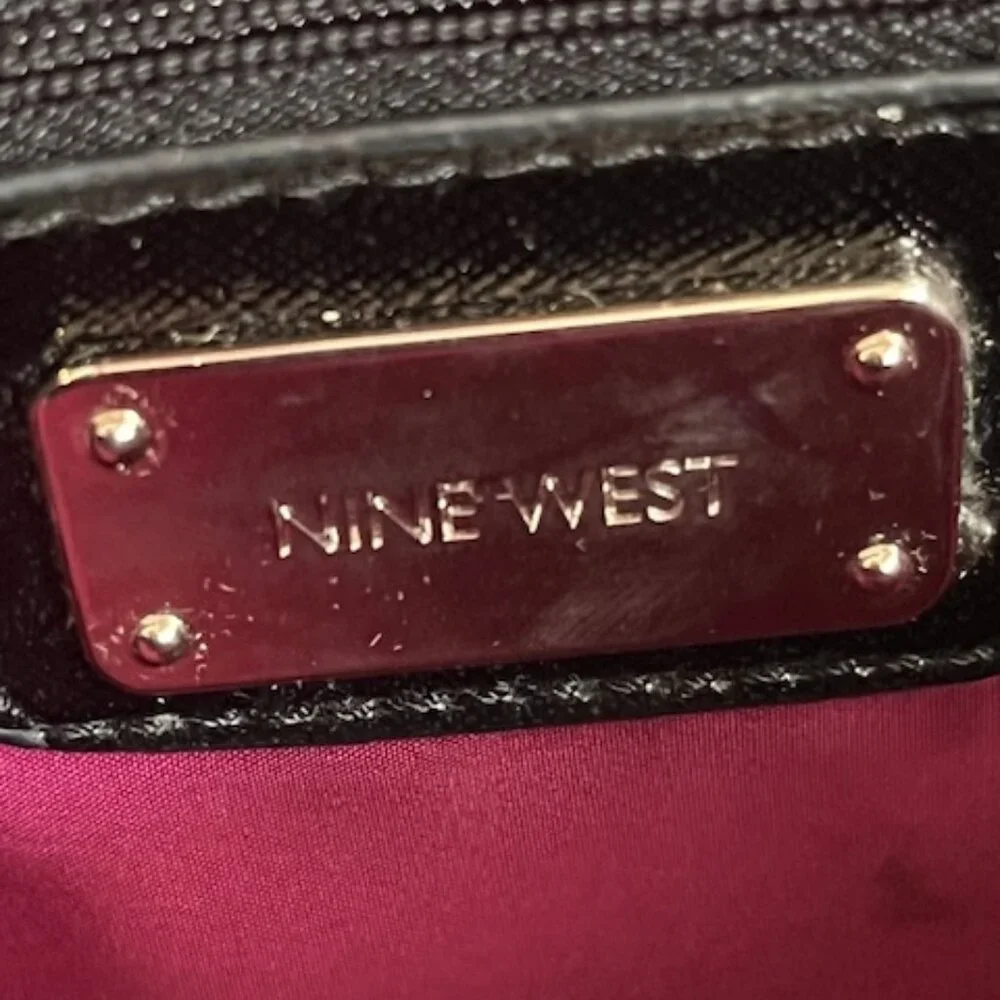 NINE WEST | Multi-color Floral with Black Trim and Bottom Lg Handbag Boho-EUC